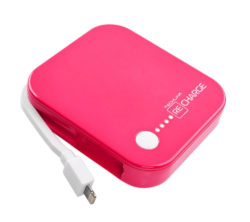 TECHLINK Recharge 4000 Portable Power Bank - Pink